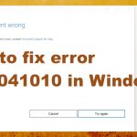 Windows error 0x80041010 fix