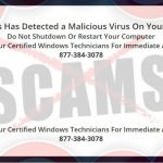 Windows has detected a malicious virus on your system