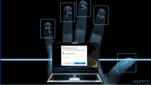 Windows hello with a fingerprint