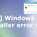 Windows installer error 1619 fix