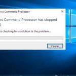 Windows processsor not working