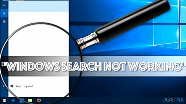 Windows search not working problem