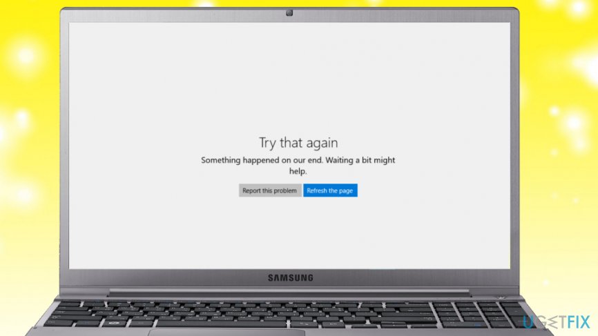Windows Store error message