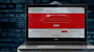 Windows support alert