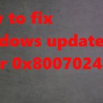 Windows update error 0x80070246 fix