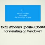 Windows update kb5066835 fix