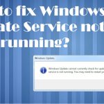 Windows update service not running fix