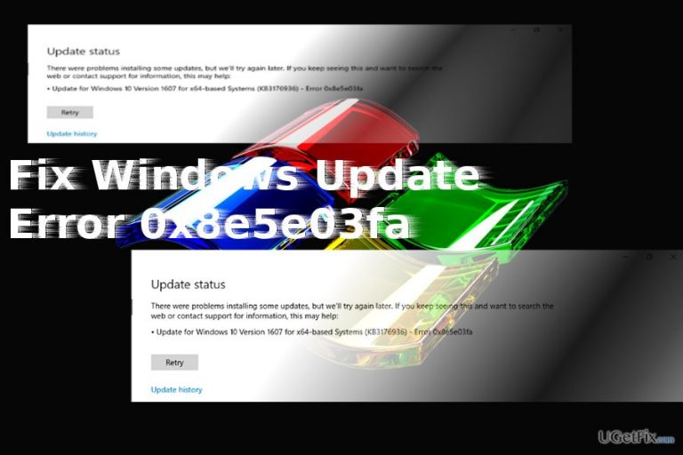 How to Fix Windows 10 Update Error Code 0x8e5e03fa?