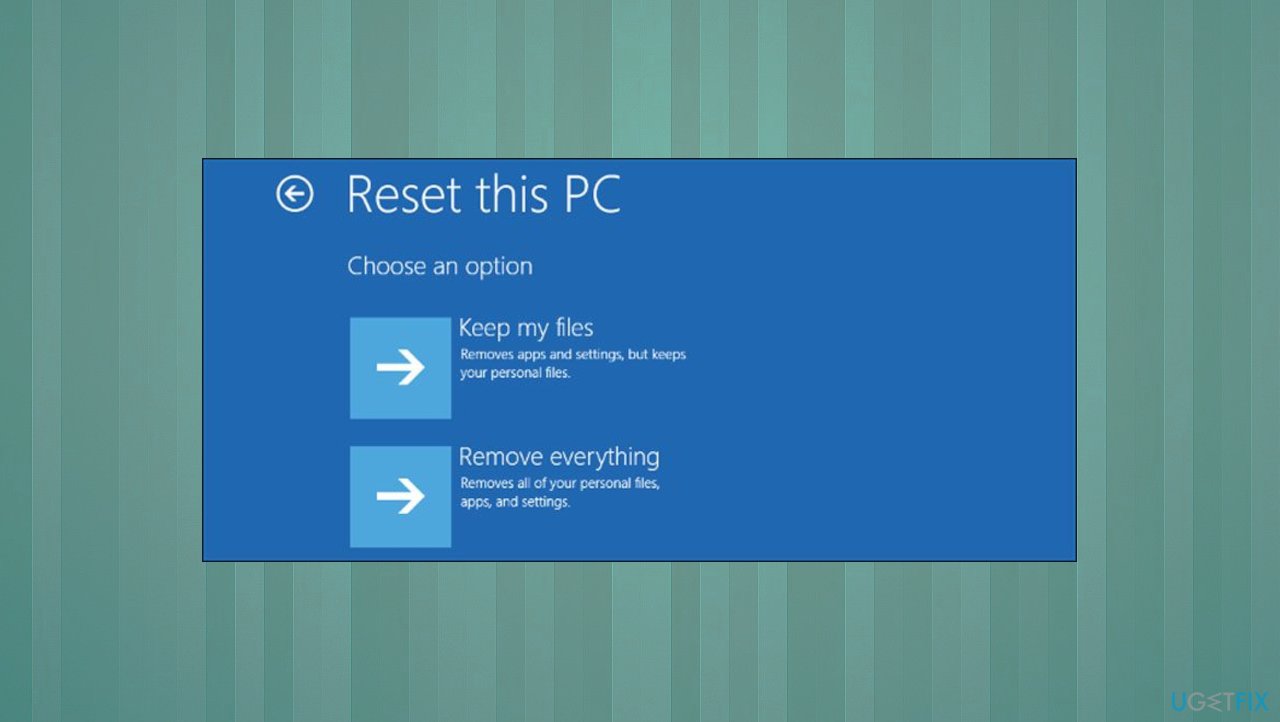 Reset the PC