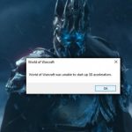 World of warcraft was unable to start up 3d acceleration fix