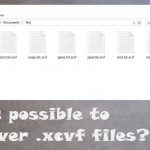 Xcvf ransomware file recovery