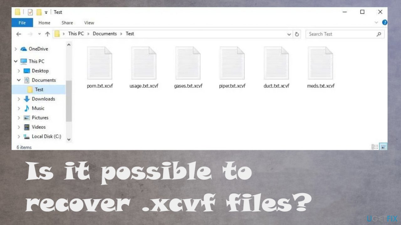 Xcvf ransomware file recovery