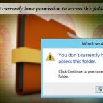 You dont currently have permission to access this folder