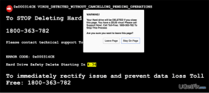 You have a zeus virus error pop up