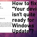 Your device is not ready for update fix