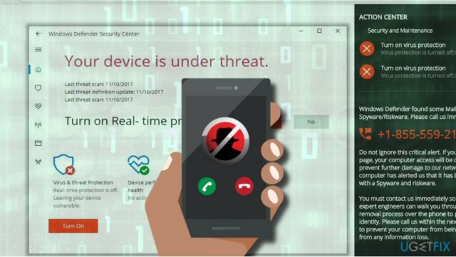 Your device is under threat scam