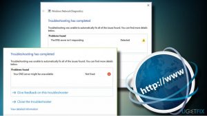 Your dns server might be unavailable