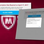 Your mcafee subscription has expired