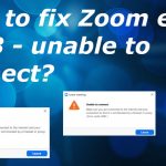 Zoom error 5003 unable to connect fix